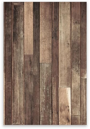 SMTDeco Herdabdeckplatte 35×52 cm – ESG gehärtetes Glas, kratzfest & rutschfest – Spritzschutz & Schneidebrett – für Induktion/Ceranfeld – 1-teilig, Motiv Holz Dunkel Braun