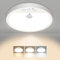 slochi Lampe Deckenlampe mit Bewegungsmelder Innen, 15W 1500LM LED Deckenleuchte mit Bewegungsmelder, 3000K/4000K/6500K Rund Sensor Licht für Flur Treppe Küche Balkon Abstellraum Keller, Ø18CM