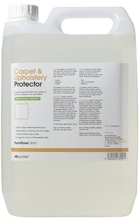 Furniture Clinic Carpet & Upholstery Protector Spray- Repels All Stains and Water - Fabric Protector Spray for Upholstery, Carpets, Sofas, Car Seats, Shoes - 5 L