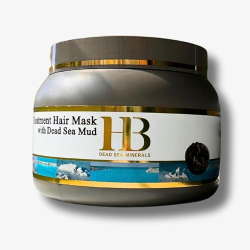 HB Dead Sea Minerals Haarmaske - 250ml Totem Meer Schlamm Tiefenwirksame Feuchtigkeitspflege Hair Mask, Keratin Haarmaske Für Sehr Trockenes Haar & Geschädigtes, Haarpflege Aloe Vera, Sheabutter