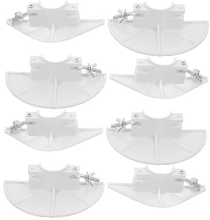 Veemoon 4 Stück Pvc Abflussplatten für 50mm und 75mm Ablauf Einlegeplatten zum Verschließen von Vorbohrungen Langlebig und Leicht zu Montieren