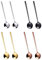 Petite Cuillère À Café Ronde De 8 Pièces, Mini Cuillère À Expresso, Mini Cuillère, Cuillère À Café Noire, Petit Ensemble De Cuillères En Acier Inoxydable