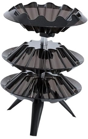 MagiDeal Rotating Nail Polish Rack Lipstick Organizer Stand Cosmetic Display Case Vertical Lipstick Holder Organizer for Salon Bedroom, black