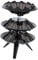 MagiDeal Rotating Nail Polish Rack Lipstick Organizer Stand Cosmetic Display Case Vertical Lipstick Holder Organizer for Salon Bedroom, black