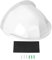 Security Camera Cover, ABS Universal Hard Doorbell Sun Rain Protective Cover Sunshade for Dome PTZ Type Surveillance Camera, Outdoor Water Proof Shelter (White)