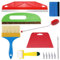 Kit de 15 pièces pour papier peint,Ensemble d’outils de lissage de tapisserie,Kit d’outils manuels professionnels pour contact adhésif,papier peint et film de fenêtre