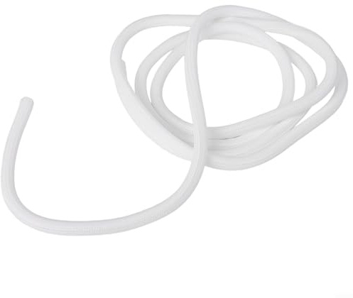 Manchon auto-rétractable de 3 mètres résistant au feu et aux enchevêtrements - Organisateur de fils pour câbles d'alimentation USB et audio vidéo (blanc)