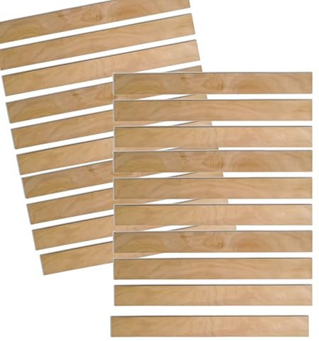 DSTOCK60 - Lattenrost aus Buchenholz 680 x 53 x 8 mm - universelle Ersatzlatten für Betten, Schlafcouch und BZ - Robustes und flexibles Massivholz - Komfort und Langlebigkeit garantiert (20)