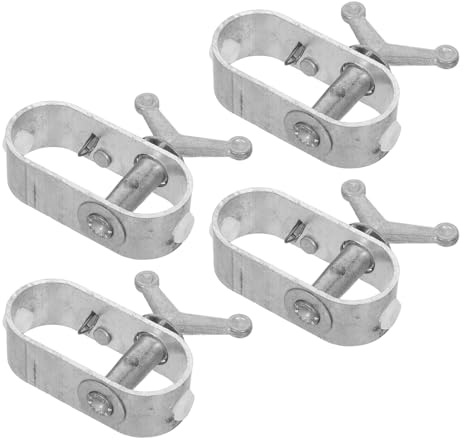 LOORGVEL 4 Stück Drahtseilspannwerkzeug aus Rostfreiem Stahl Kleiner Windenspanner mit Ratsche für Poolabdeckungen Zaunseile und Gartenarbeiten