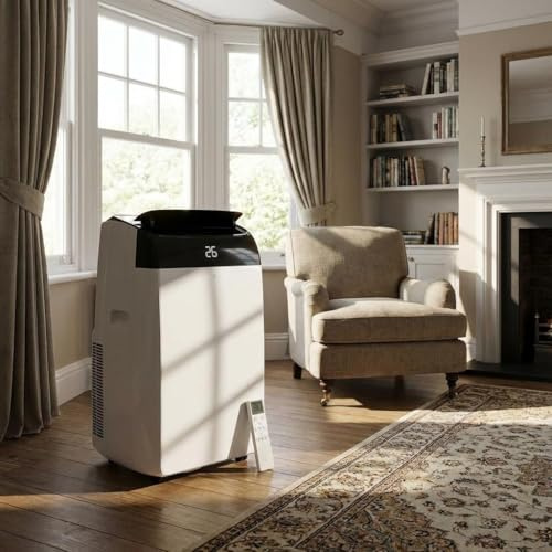 GarveeMore 10000 BTU Portable Air Conditioner, 3-in-1 Mobile Air Conditioner, Premium A+ Energy Rating, Cools 42m², Dehumidifier, Eco Freestanding Air Con Unit, Window Kit & Remote