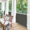 BALCONIO Balkon Sichtschutz wasserabweisend Balkonbespannung Balkonabdeckung für Balkon Terrasse aus Polyester-Dunkelgrau-500 x 85 cm