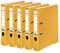 Original Falken 5er Pack PP-Color Kunststoff-Ordner. Made in Germany. 5 cm schmal DIN A4 gelb Vegan Ringordner Aktenordner Briefordner Büroordner Plastikordner Schlitzordner