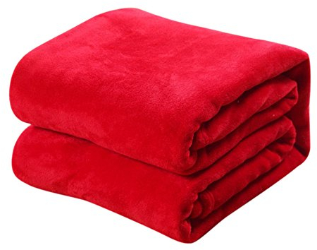 Ouneed® Kuscheldecken,Kuscheldecke PV Longhair Blanket Microfaser Kunstfell TV Decke Tages Klimaanlage Decke für Couch Bett Leicht Flauschig 50 * 70cm (Rot)