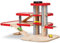 PlanToys Parkhaus für Kinder 3 jahre - Autobahn Kinder inkl. 2 Autos - Autorennbahn aus Holz - Parkgarage Holz - nachhaltiges Holzspielzeug