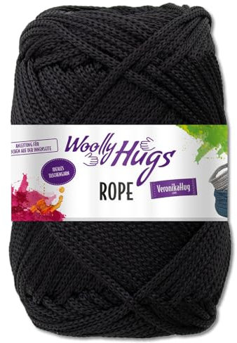 Woolly Hugs Rope Taschengarn (99 schwarz)