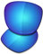 Saucer Premium Ersatzgläser für Oakley Trillbe X OO9340 Sonnenbrillen High Defense - Glacier Blue Polarisiert
