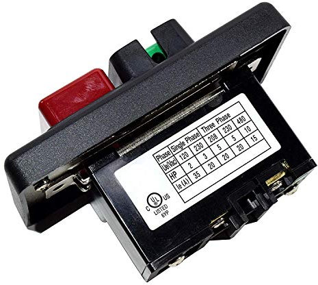 HQRP On/Off Switch compatible with Delta Rockwell Shaper 14 Band Saw Bandsaw Sander 110/220 Volt 1 Phase [UL Listed]