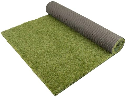Balkon-Rasen Kunstrasen im Festmaß - COLORADO, 2,00m x 1,00m, 30mm Höhe, Wasserdurchlässiger Outdoor Bodenbelag, Rasen-Teppich