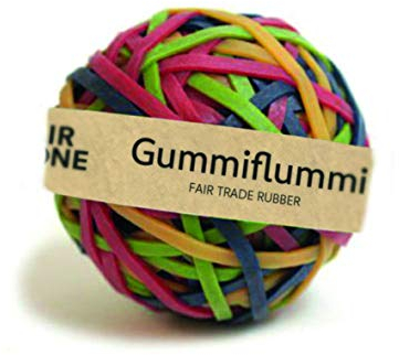 FAIR ZONE Gummibänder Ball Gummiflummi ca. 180 Stück aus 100% Naturkautschuk