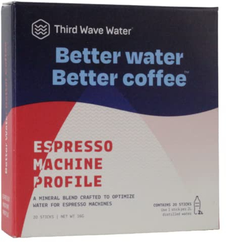 Third Wave Water Mineral Enhanced Flavor Optimizing Espresso Machine Water, Espresso Profile 2 Liter 20 Sticks