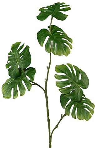 creativ home Kunstpflanze SPLITPHILOZWEIG, 80cm Philodendron mit 6 Blättern, Fensterblatt