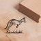 Motivstempel Hüpfendes Känguru Stempel 38 x 30 mm