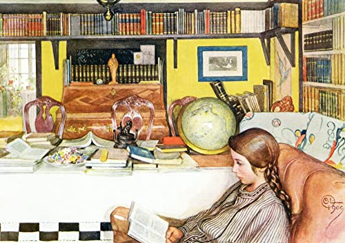 Kunstkarte Carl Larsson Das Lesezimmer