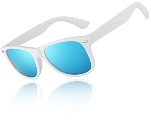 LINVO Gafas de Sol Hombre Mujer Polarizadas Gafas de Conducir con Protección UV Estilo Retro 80's Marca de Diseño Gafas de Sol