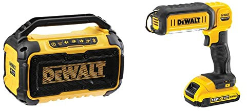 DCR011 Bluetooth® Speaker 10.8-54V Li-ion Bare Unit & DCL050-XJ 18 V XR Handheld LED Area Light, Bare Unit, Multi