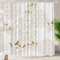 Batmerry Rideau de Douche décoratif à Motif Chinois, Motif Floral Japonais doré, décoration de Salle de Bain, Fibre de Polyester, Anneaux en Plastique à séchage Rapide, imperméable pour