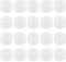 QUARKZMAN 20 Stück 15x10x5mm Kunststoff Abstandshalter Dichtring für Steckdosen und Steckdosenleisten, [Beige]