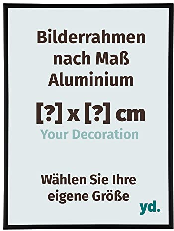 yd. Your Decoration - Cadres photo sur mesure - Cadres photo en aluminium avec verre acrylique - Antireflet - Faites personnaliser votre cadre photo - Kent