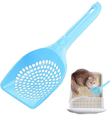 OKUYAN Pelle à litière - Pelle à chat - nettoyage pour chat - Design trou sable - Poignée ergonomique - Facile à nettoyer - Litière pour chats et chatons