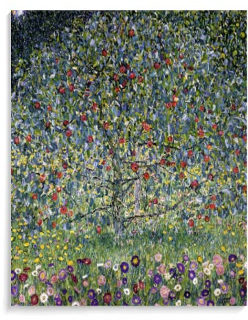 Peinture Par Numero Sur Toile Adulte Paysage - Apple Tree - Gustav Klimt 40X50Cm Peindre Par Numéro Célèbres Tableaux Avec 3 Brosses,Acrylique,A8