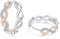 Rose Gold Hoop Earrings for Women, Sterling Silver Hoop Earrings, Twist Hypoallergenic Earrings for Girls, Cubic Zirconia Small Hoops Earrings Rose Gold Earrings Jewellery Gift