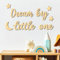 Xylolfsty Dream Big Little One Wanddekoration, Babyzimmer, Boho, Mond, Sterne, Holzschild, Dekoration, Jungen, Mädchen, Schlafzimmer, zum Aufhängen, Wandkunst für Zuhause, Bauernhaus, Wohnzimmer,