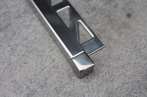 10x Edelstahlschiene Quadratprofil glänzend Fliesenschiene L250cm V2A (Eckstück 10mm)