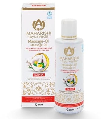 Maharishi Ayurveda Kapha Massageöl Ayurvedaöl für Fetthaut Kontrollierte Naturkosmetik 100% Natürliche 200 ml Ölpackung 1