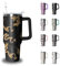 Golden Dragon Tumbler with Handle and Straw, 40 oz Stainless Steel Pink Insulated Cup with Lid and Straw,Travel Coffee Mug Water Bottle, Birthday Christmas Mothers Day Gifts for Animal Lovers Women