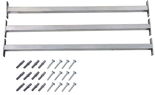 Grille de Sécurité Fenêtre, Barre de Fenêtre Grille de Protection Barres de fenêtre réglables de sécurité 3 pcs 710-1200 mm
