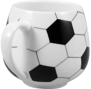 LABRIMP Taza De Taza De De Fútbol Taza De Avena Taza De Fútbol Taza De Balon De Taza De Leche Taza De Sopa De La Novedad Taza De De Balón De Fútbol Cerámica
