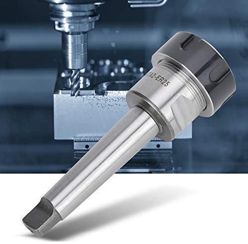 Mini Torno De Acero De Alta Velocidad, Portabrocas ER25 1-16 mm Herramientas De Torno De Metal, Adaptador para Fresadora Mta2-Er25 MTA2-ER25 para Fresadora