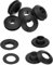 QUARKZMAN 5 Pièces Œillets en Plastique Inoxydables pour Bâches, Tentes, Piscines, Camions, Bateaux, Filets, Noir