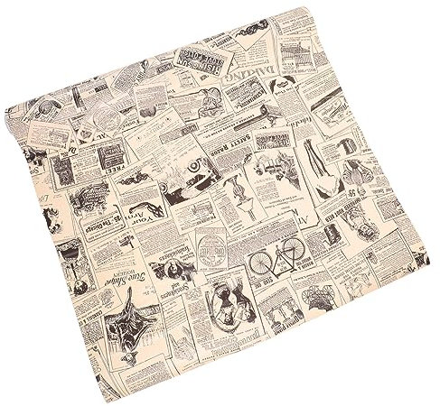 Yardenfun Selbstklebende Vintage Tapete Retro Wanddekoration Für Wohnzimmer Küche Und Badezimmer Wandaufkleber Im Zeitungsdesign Einfach Anzubringen Und Zu Entfernen