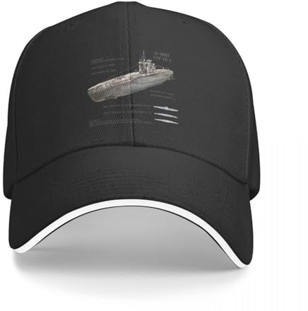 AEIKHAEC Unisex Warm Hat Deutsche U-Boot Baseballmütze für Männer und Frauen Sonnenhut Party Hut Sonnenhut Typ Kriegsmarine WW2 Hut in Deutsch
