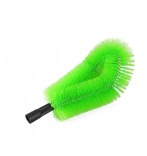 Gutter Cleaning Tools from The Ground,Extendable Guard Cleaner Tool,Roof Gutter Cleaner,Detachable Cleaning Brush and Scoop Roofing Guard for Cleaning Leaves and Debris(Green,Brush head)