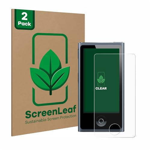 ScreenLeaf (2 Stück Schutzfolie für Apple iPod nano 2012 (7. Gen.) [nachhaltiger Displayschutz, Folie, transparent, kratzfest]