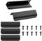 Nokwocy Tiradores ocultos para muebles (5 unidades, 150 mm, para armarios, cocina, cajones con tornillos)