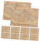 Lurrose Vintage Karten Geschenkpapier Geschenkpapiersets Für Blumensträuße Kreative DIY Verpackung Ideales Geschenkverpackungspapier Für Feste Und Anlässe