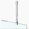 Barre de fixation pour paroi de douche, Stabilisateur de douche carré en acier inoxydable, Pour barres de douche 300-450 mm Epaisseur du verre 6-10 mm, (Tube Carré 300-450mm)